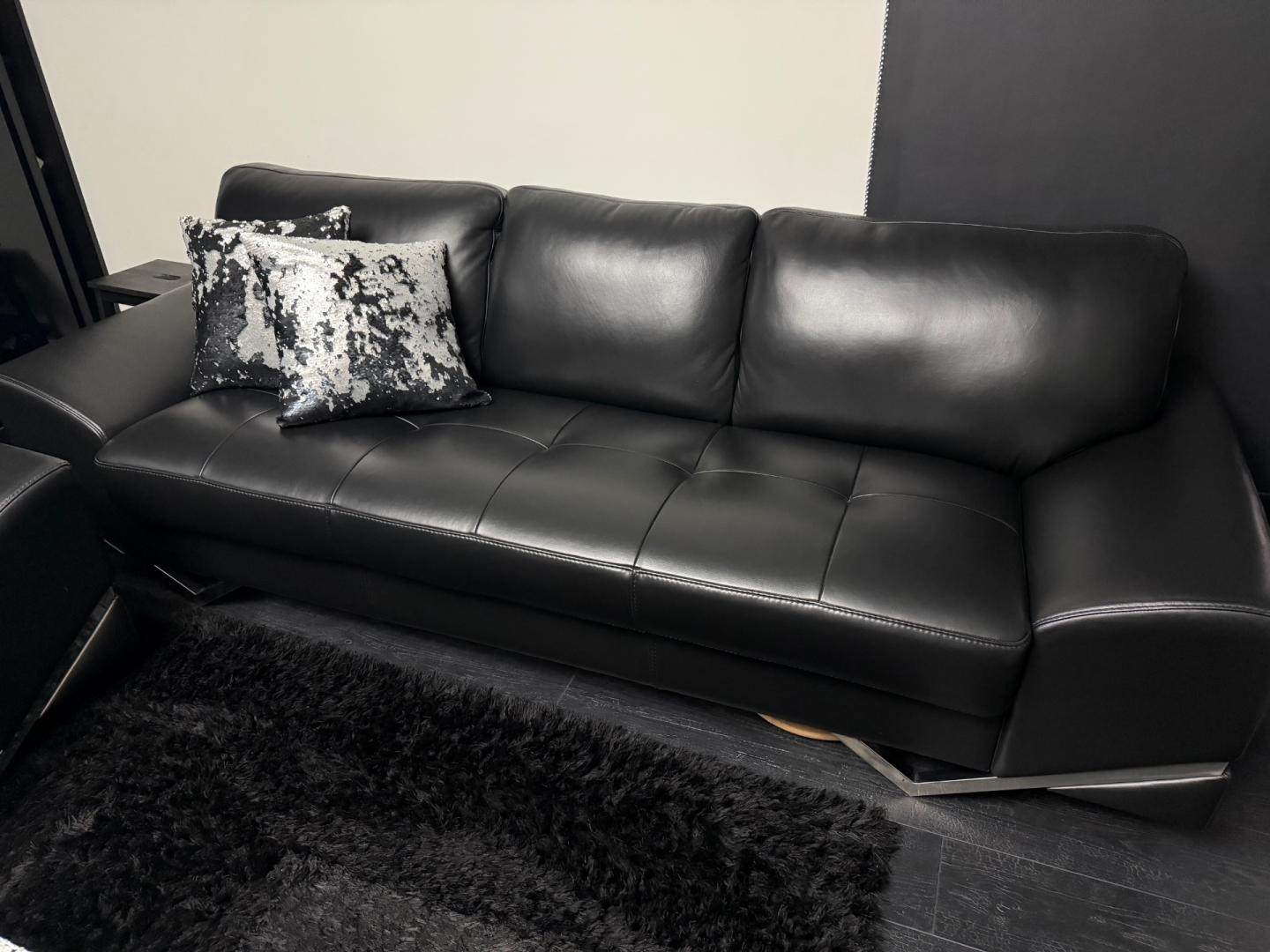 Zestaw wypoczynkowy skórzany komplet sofa dwa fotele verdi collectione