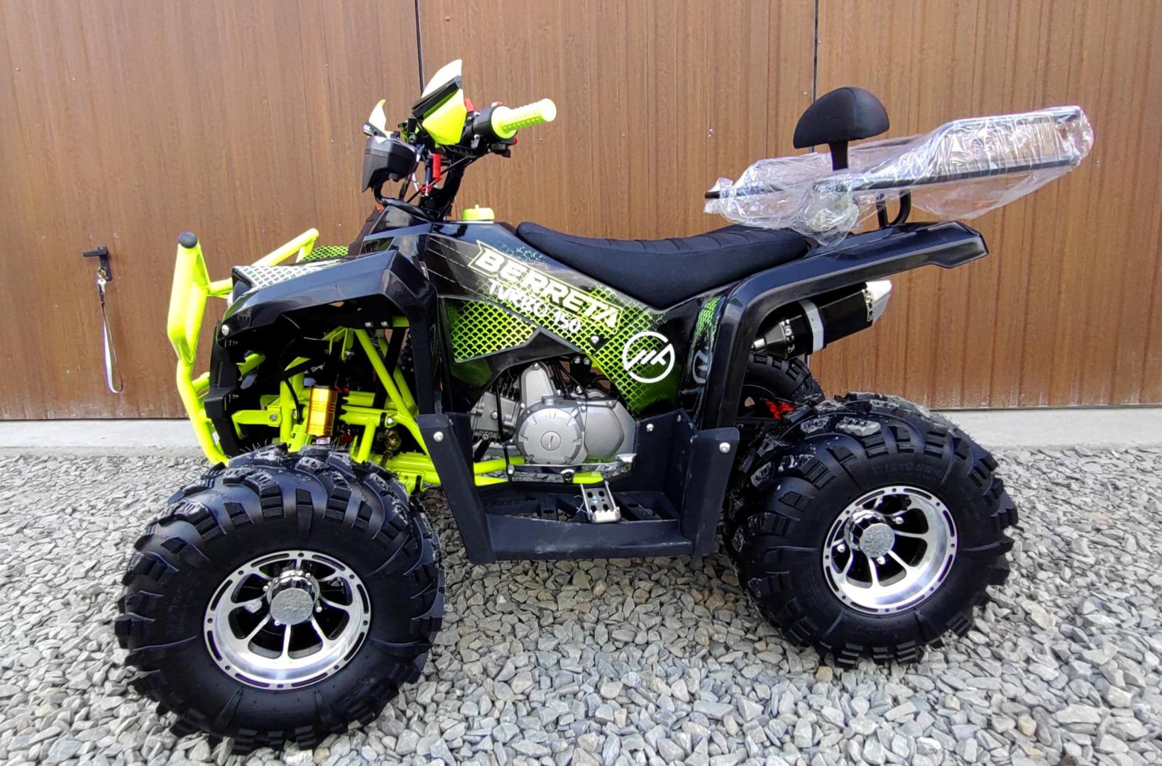 Quad 150 Beretta Turbo, Alufelgi, Licznik, Duża rama, dwa wydechy