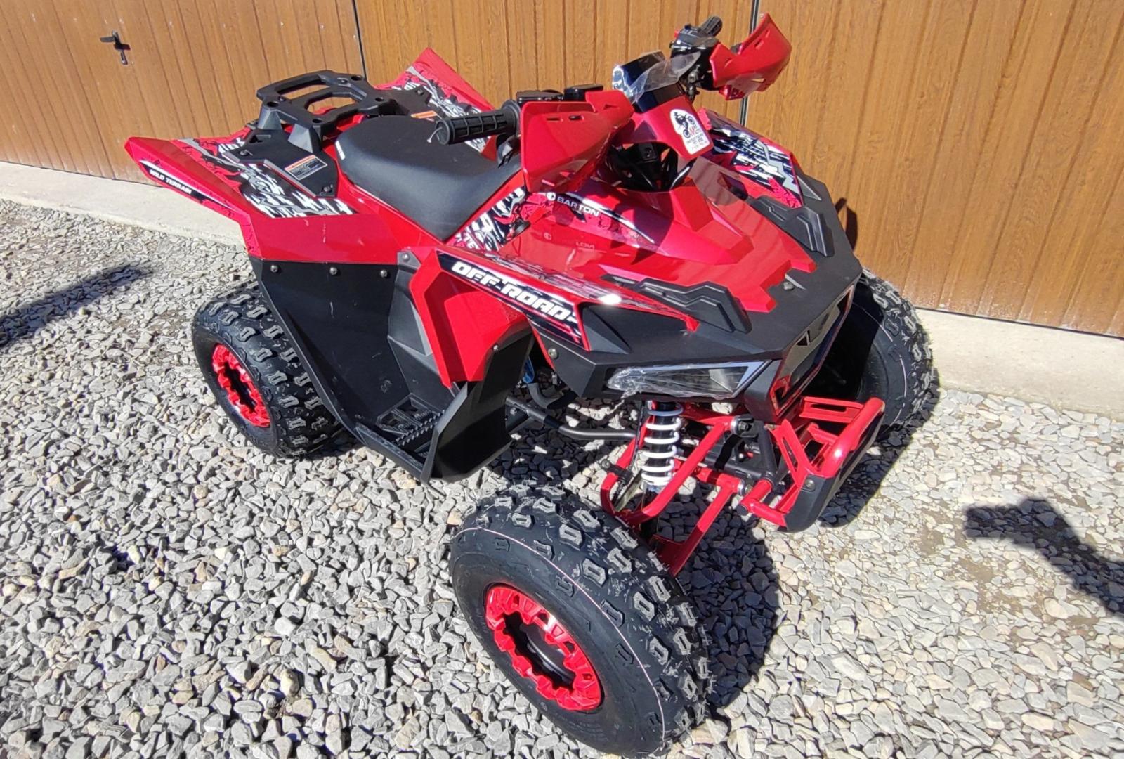Nowy Quad 125 Barton Terrax. Duża rama, koła 8, tarcze, LED kalamitki