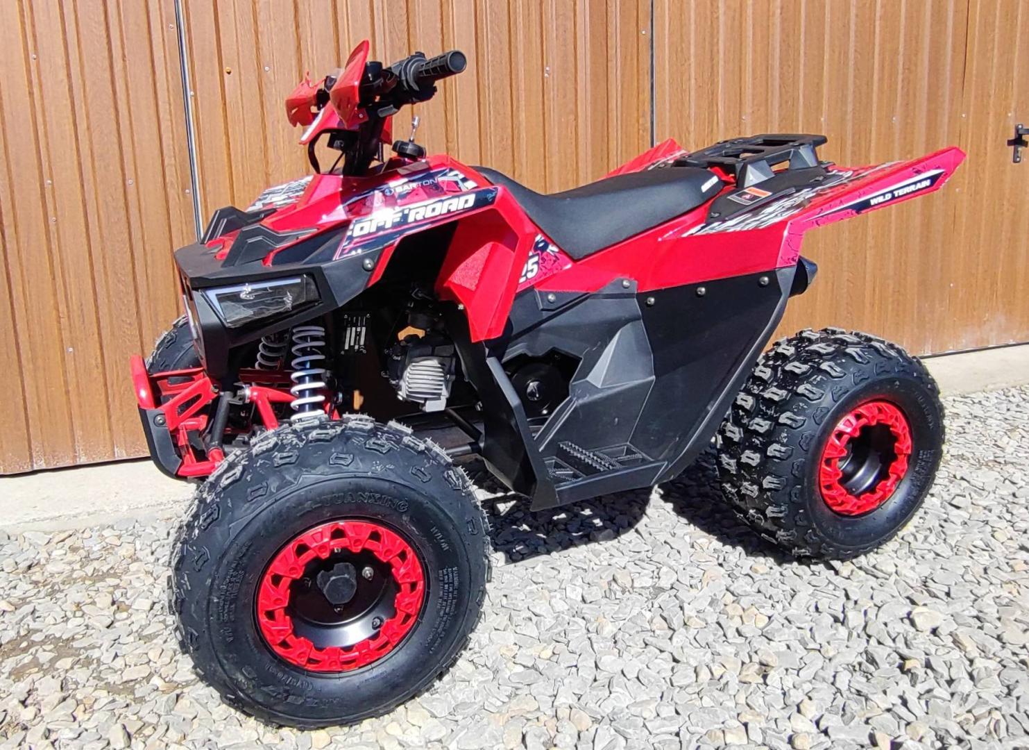Nowy Quad 125 Barton Terrax. Duża rama, koła 8, tarcze, LED kalamitki