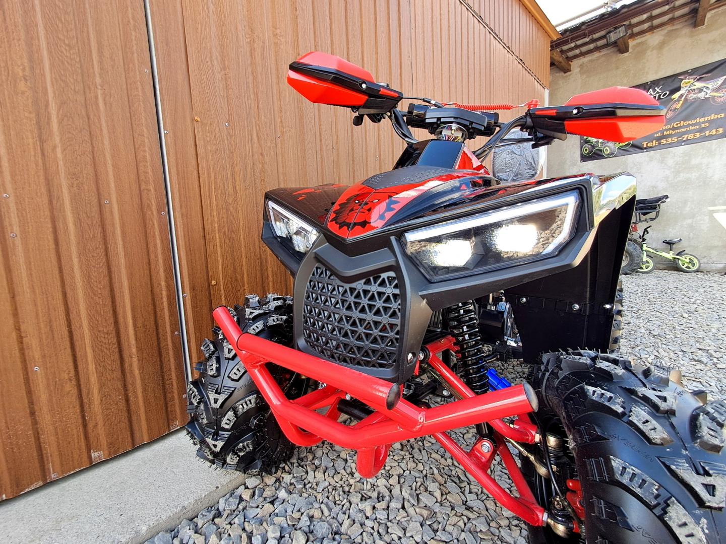 Quad 125 Beretta Bulldog. Licznik, koła 8 duża mocna rama Hak NOWOŚĆ
