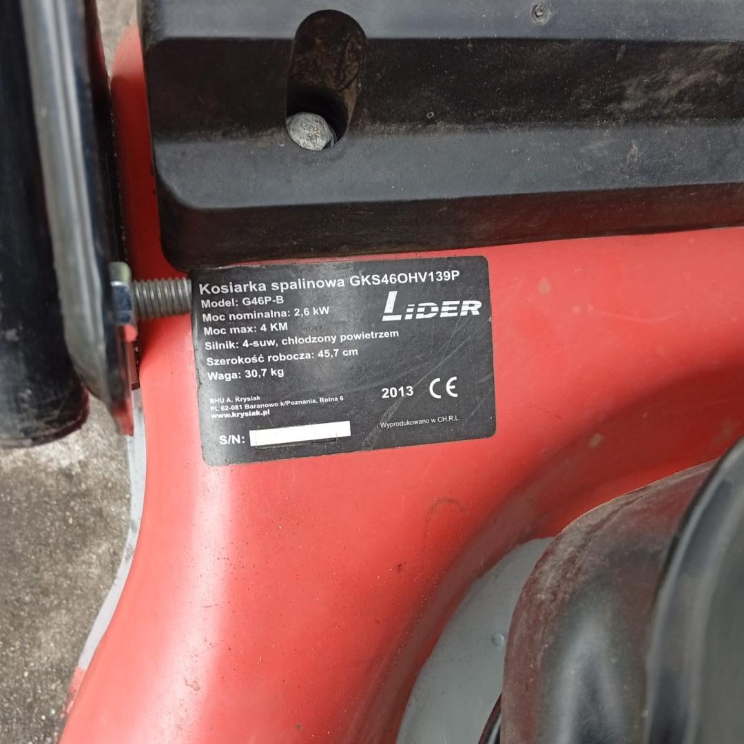 Sprzedam kosiarkę spalinową Lider.