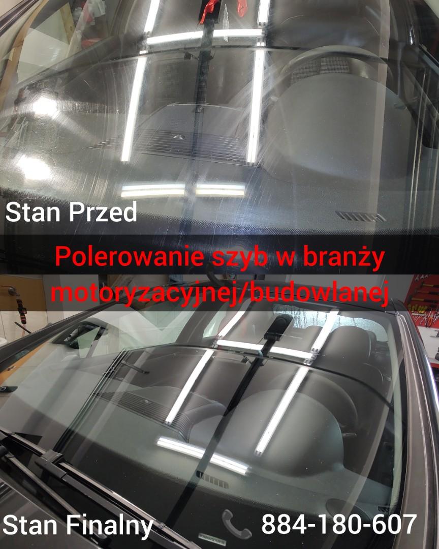 Kosmetyka samochodowa, usuwanie zarysowań z szyb, szkła.