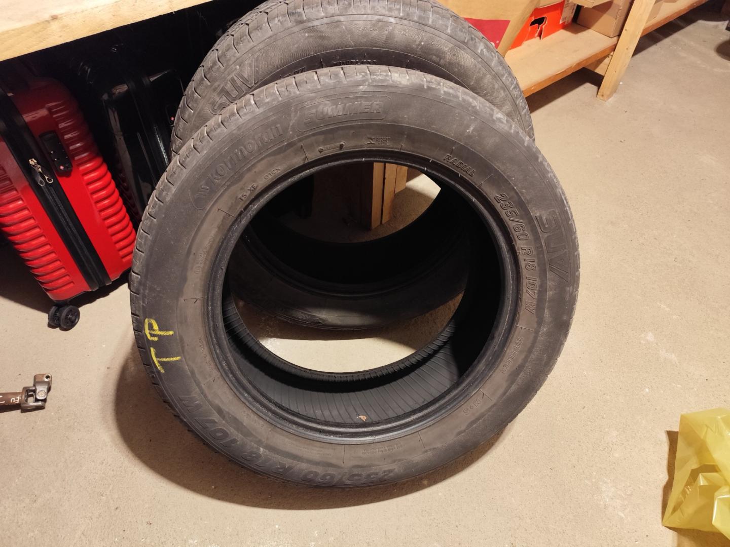 4 x opony letnie 235/60 r18 kumho, kormoran
