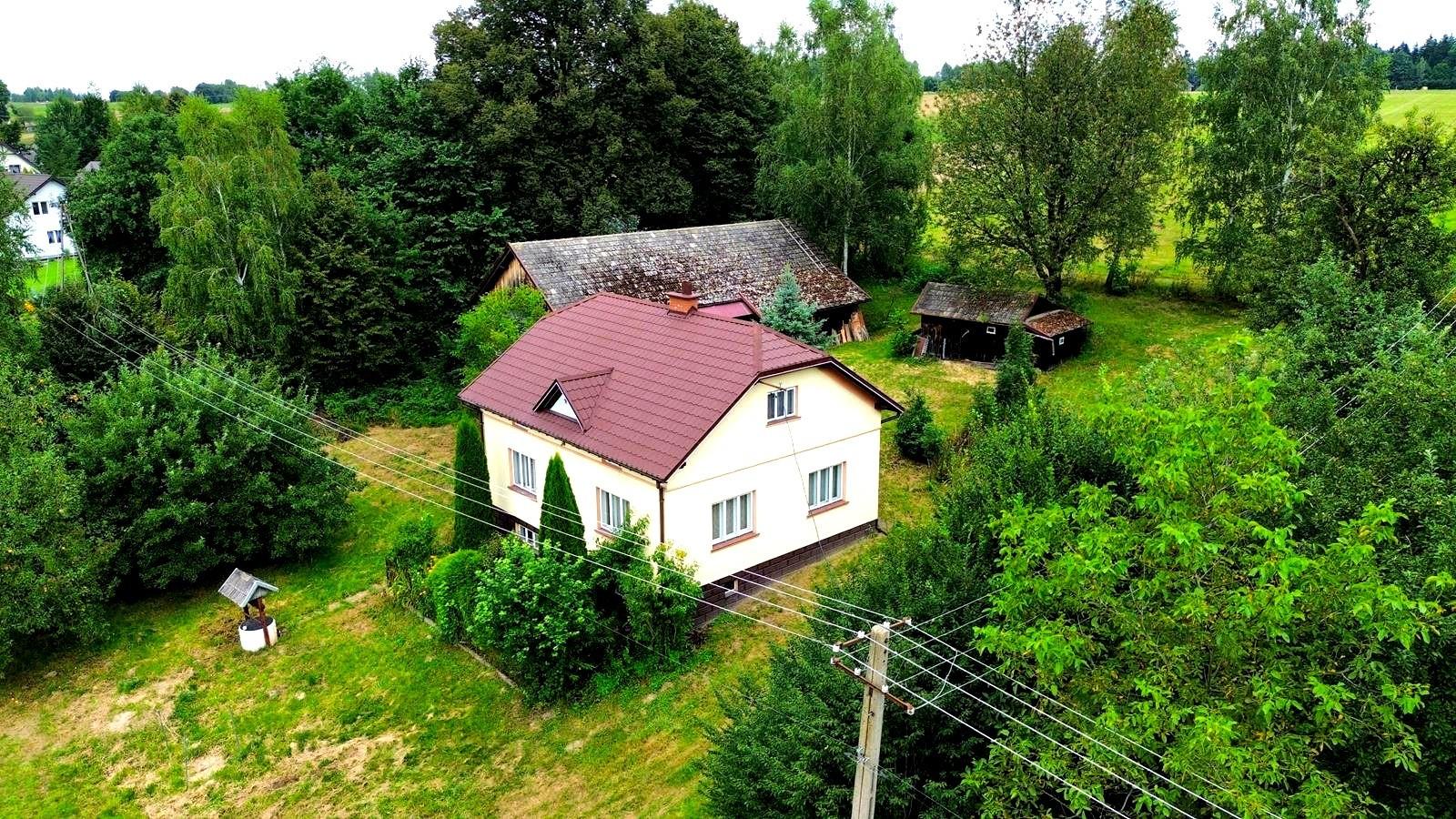 Siedlisko z domem i lasem, 3,10ha, Szerzyny