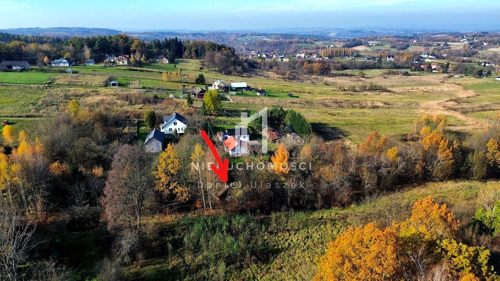 Małe siedlisko z domem i gruntem, 48ar, Harklowa, gm. Skołyszyn