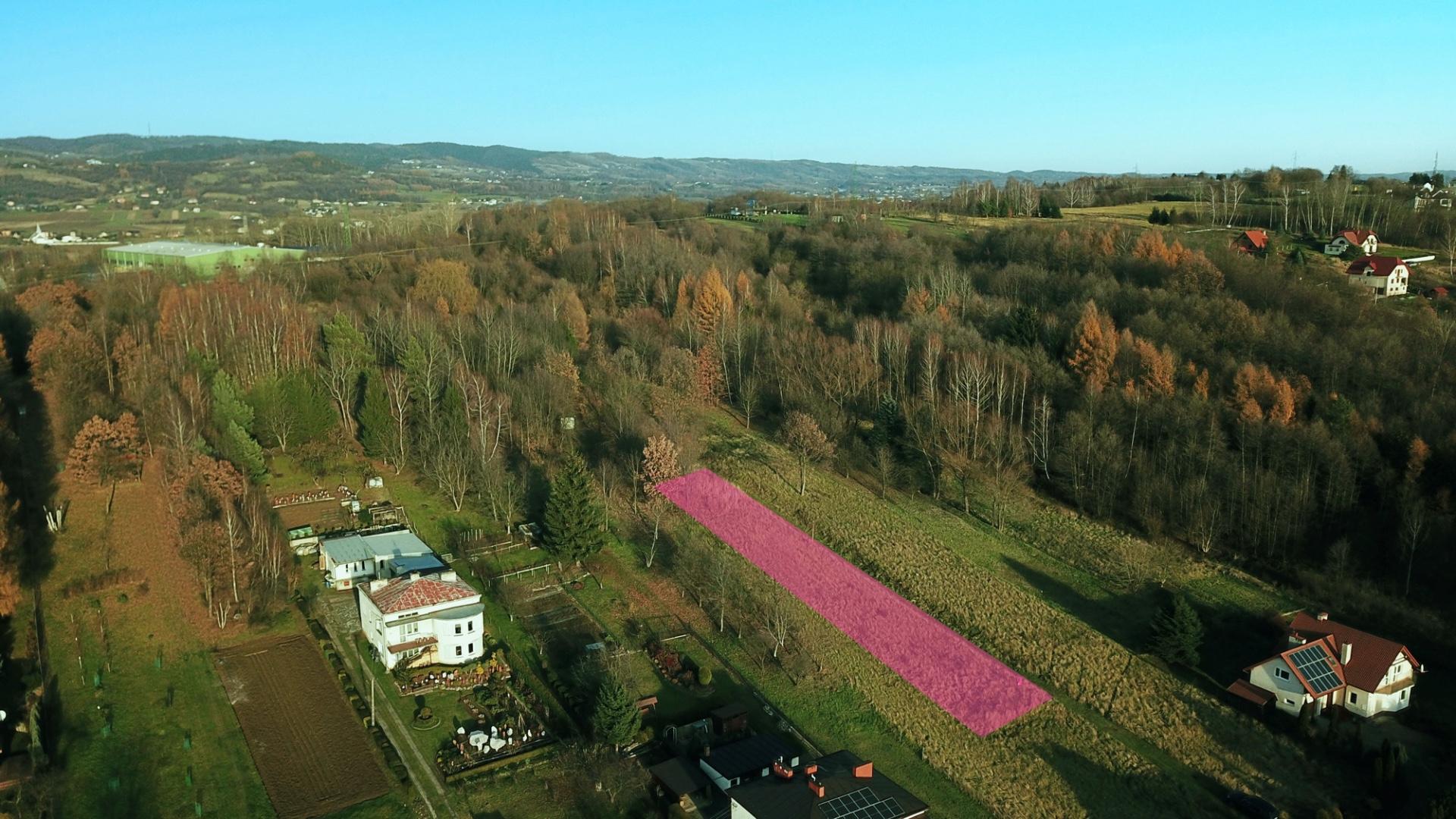 Rekreacyjna działka w krośnie, białobrzegi.