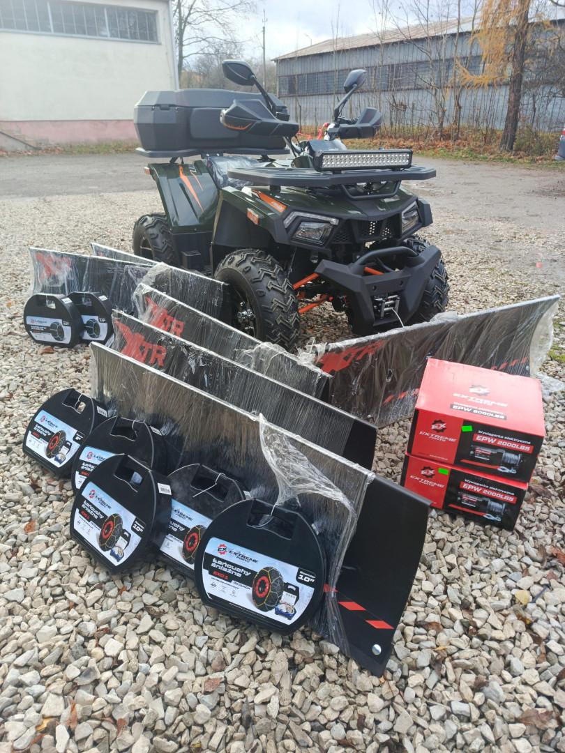 atv wyciągarka pług łańcuchy do quada