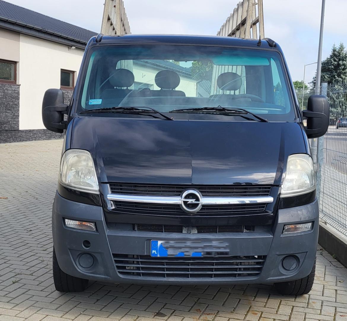 Opel Movano 2,5 DCI, 2009 rok ze stojakiem na przewóz okien, szyb
