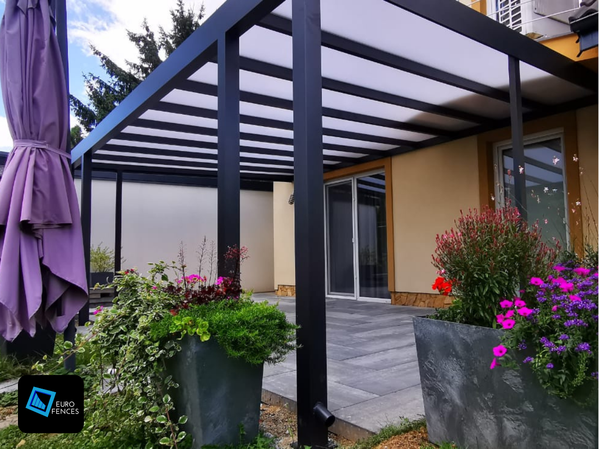 Aluminiowa pergola na wymiar Bezpłatna wycena Euro Fences