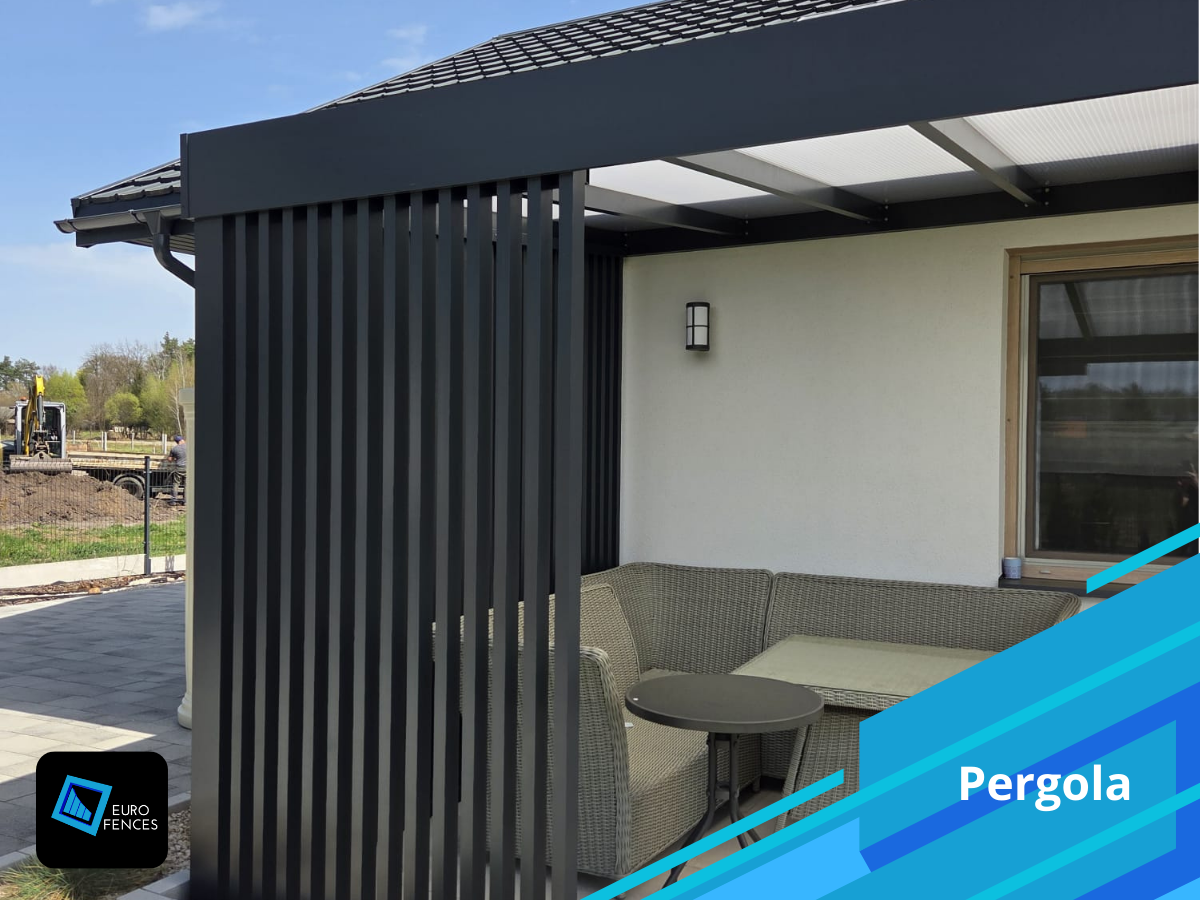 Aluminiowa pergola na wymiar Bezpłatna wycena Euro Fences