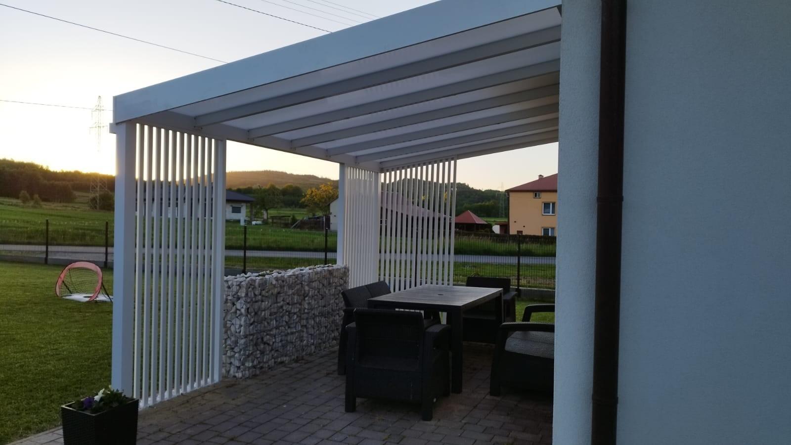 Konstrukcja aluminiowa do ogrodu. Zadaszenie tarasu, pergole. Producen