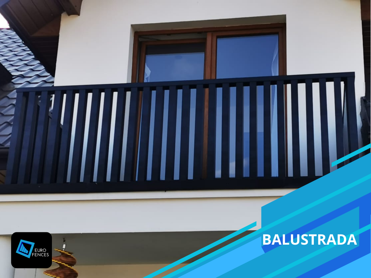 Aluminiowa balustrada balkonowa Euro Fences Polski Producent