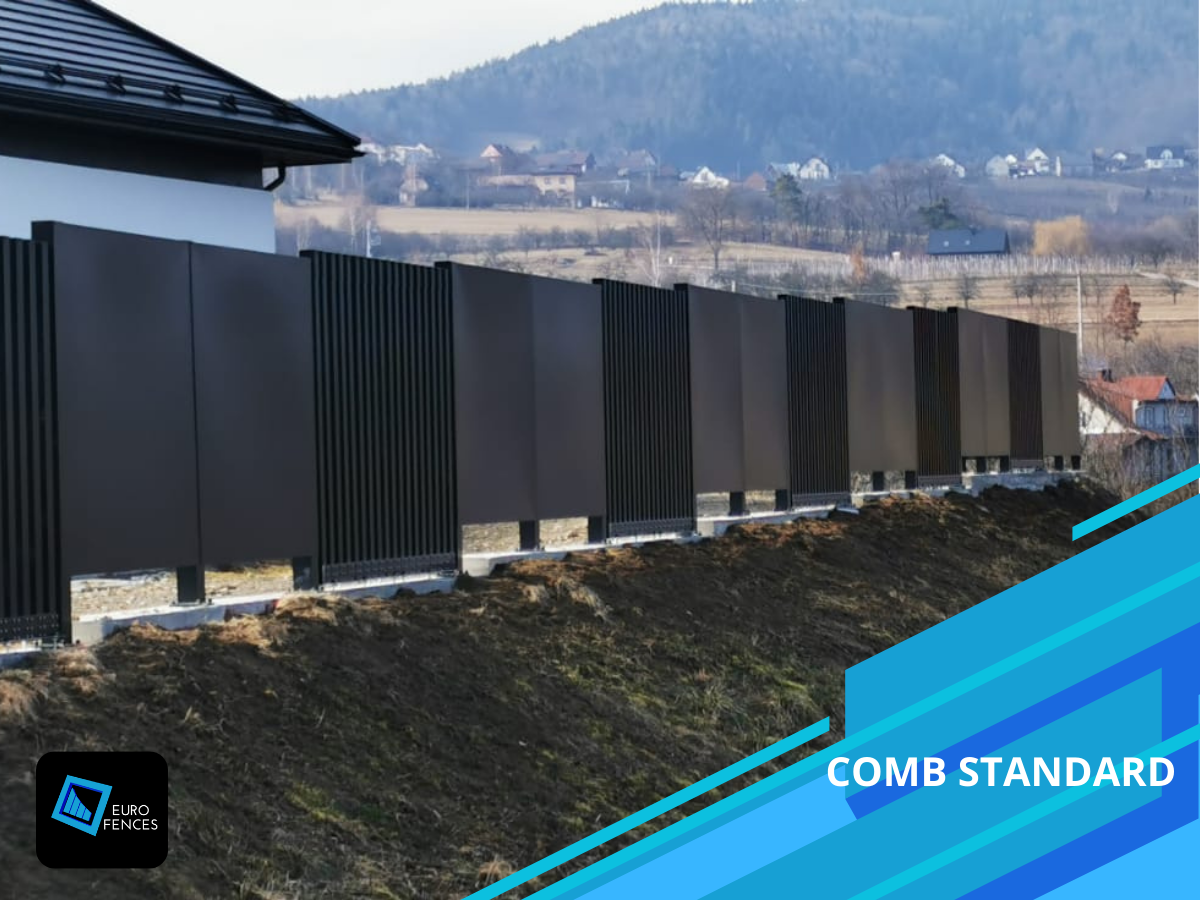 Ogrodzenie aluminiowe - model Pełna Blacha - Euro Fences