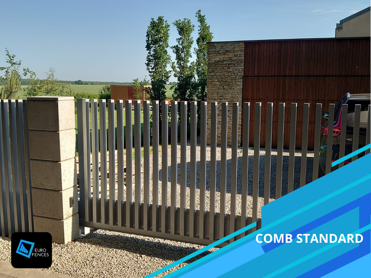 Ogrodzenie aluminiowe Euro Fences - model Comb Standard