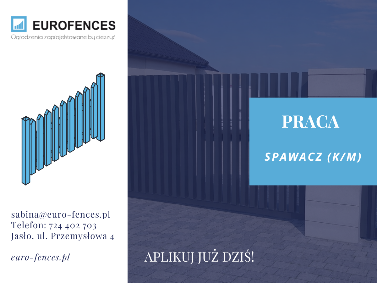 Spawacz ogrodzeń i konstrukcji aluminiowych (M/K)