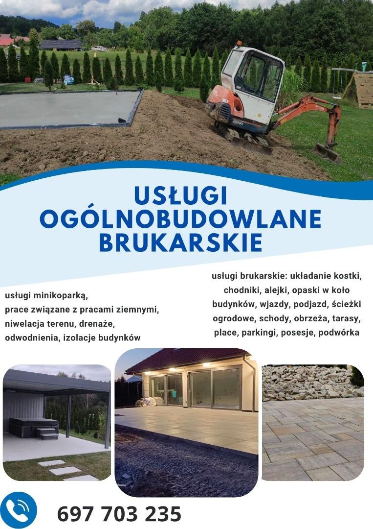 Usługi brukarskie, ogólnobudowlane