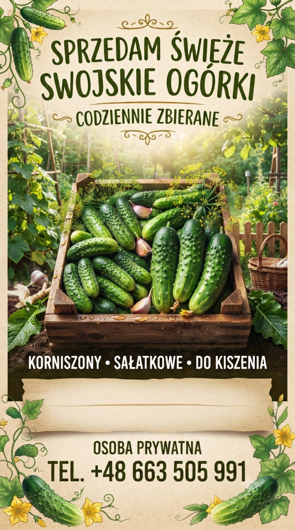 Świeże ogórki