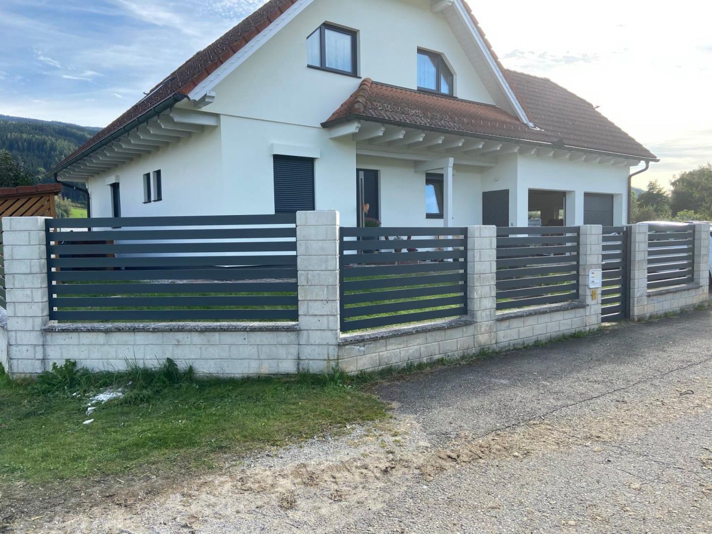nowoczesna brama aluminiowa alubram  Wysoka jakość i trwałość