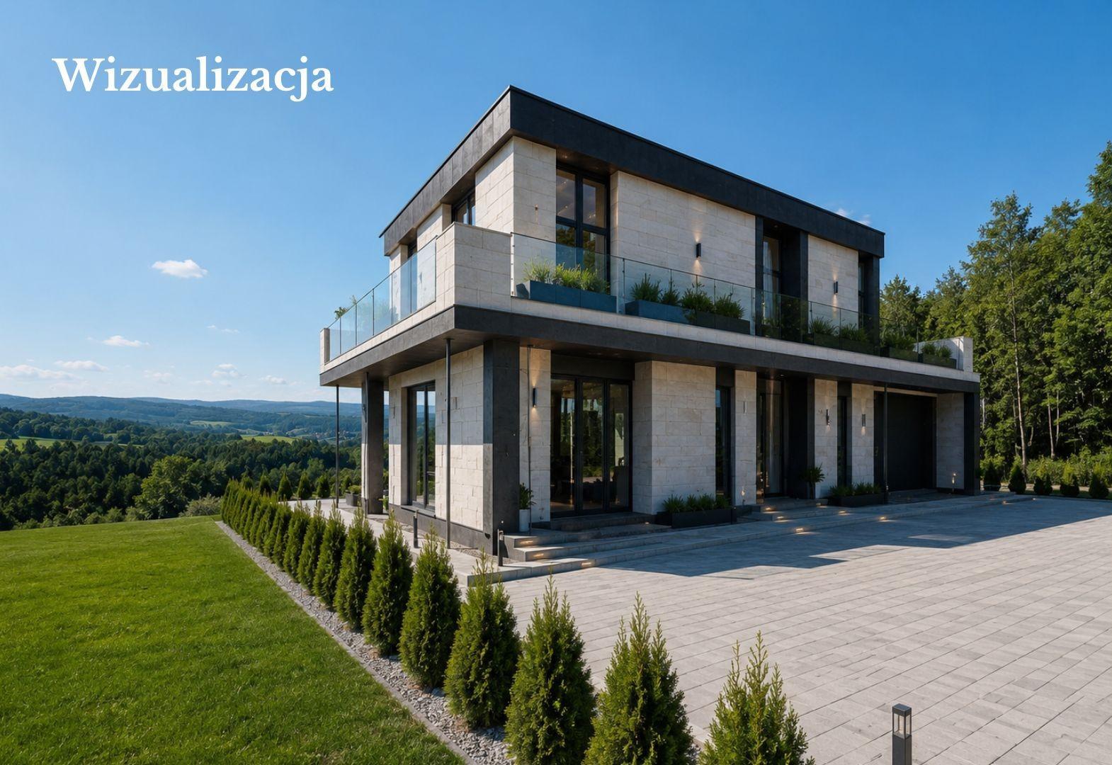 Dom na widokowej działce w Żarnowej k. Strzyżowa