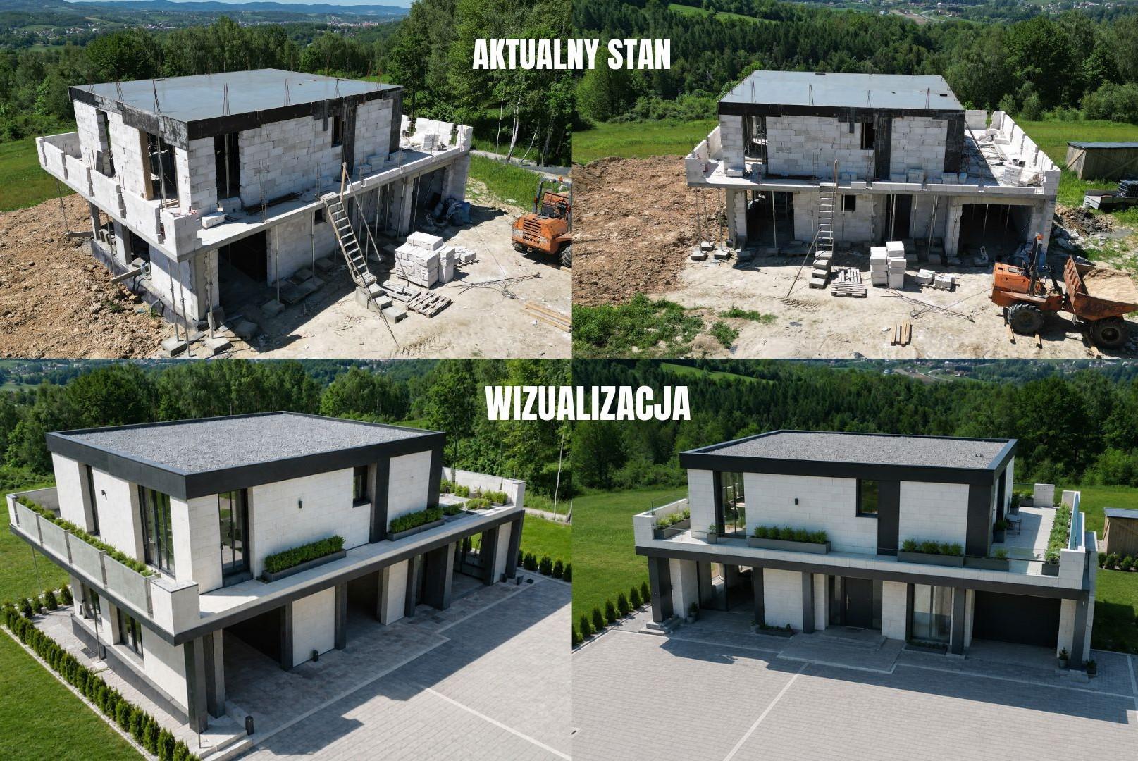 Dom na widokowej działce w Żarnowej k. Strzyżowa