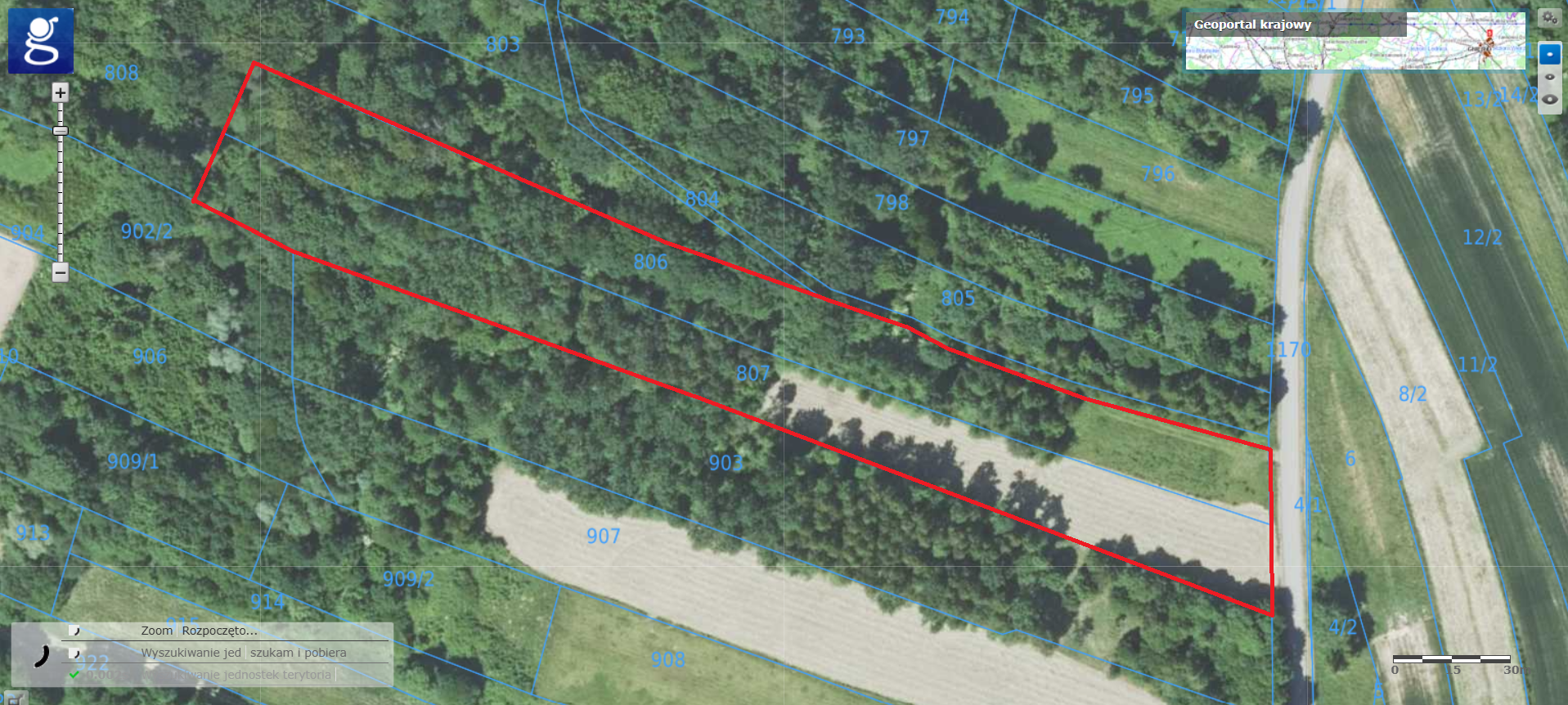 Działka 1,07ha - Osobnica