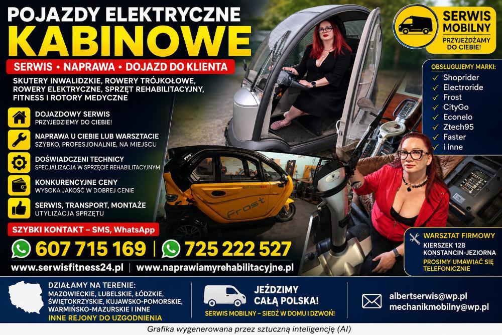 serwis naprawa skuterów inwalidzkich shoprider, wózków, rotorów, mobil