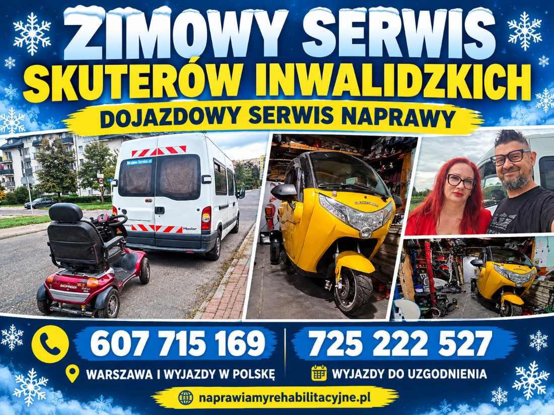 dojazdowy serwis skuterów inwalidzkich - zadbaj o sprzęt zimą