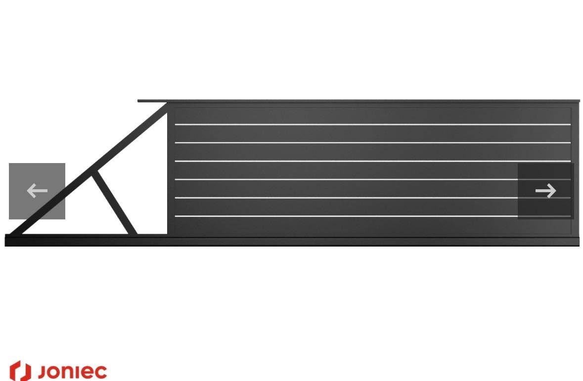 Przęsło ogrodzeniowe aluminiowe   HORIZONTAL 150mm
