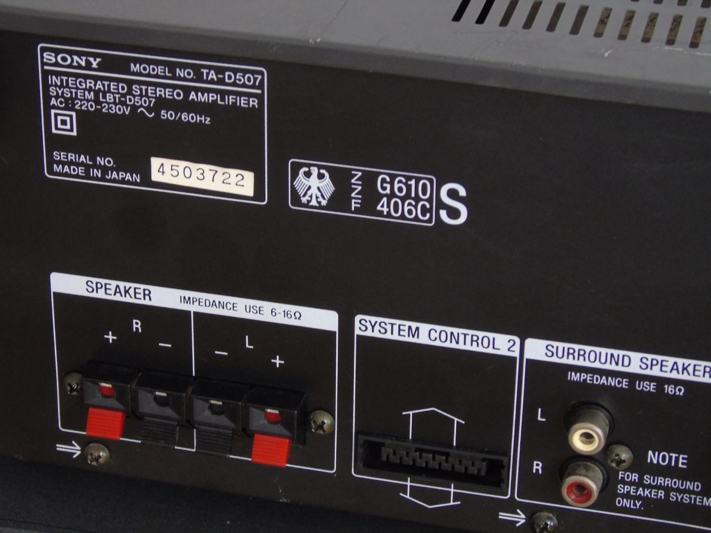 Wzmacniacz Sony TA-D507 korektor graficzny sprawny. DOSTAWA
