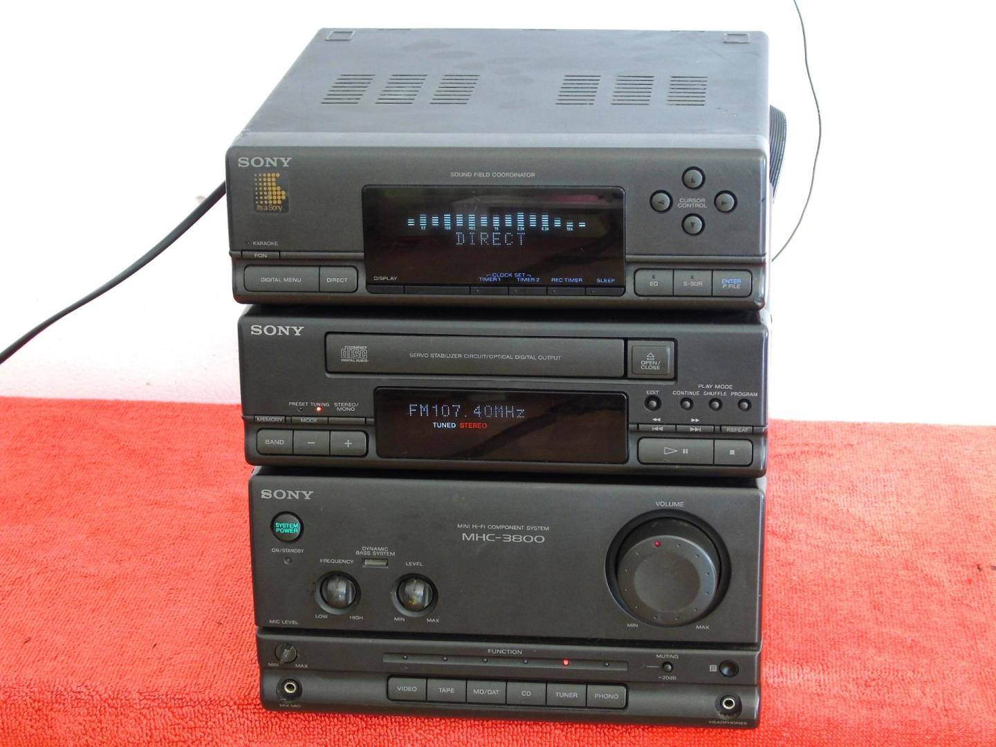 Wzmacniacz korektor graficzny i tuner Sony MHC-3800. DOSTAWA