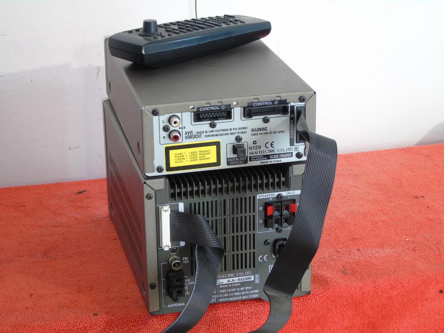 wieża akai aa-503r pilot mocna rds cd aux. dostawa.