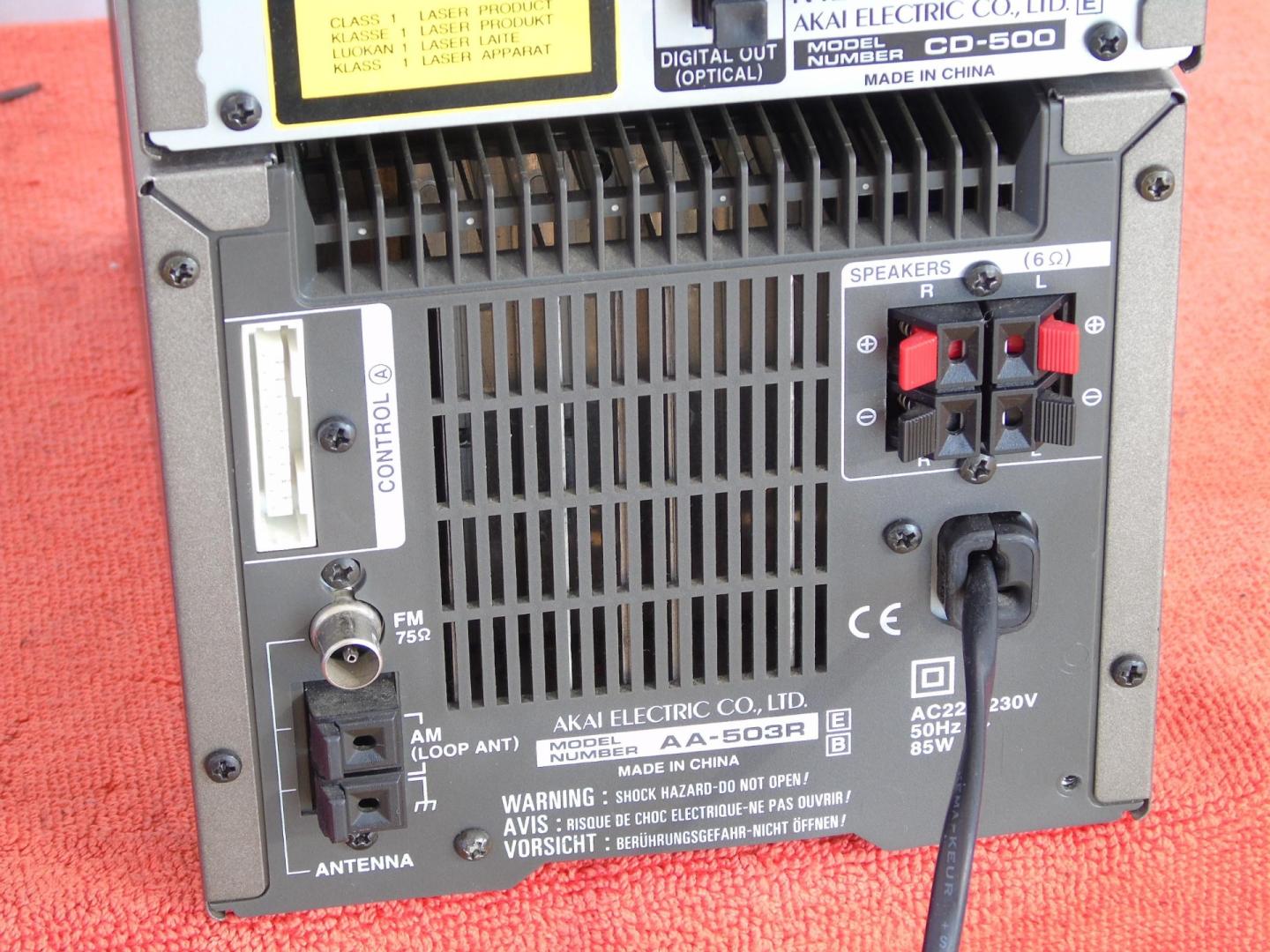 wieża akai aa-503r pilot mocna rds cd aux. dostawa.