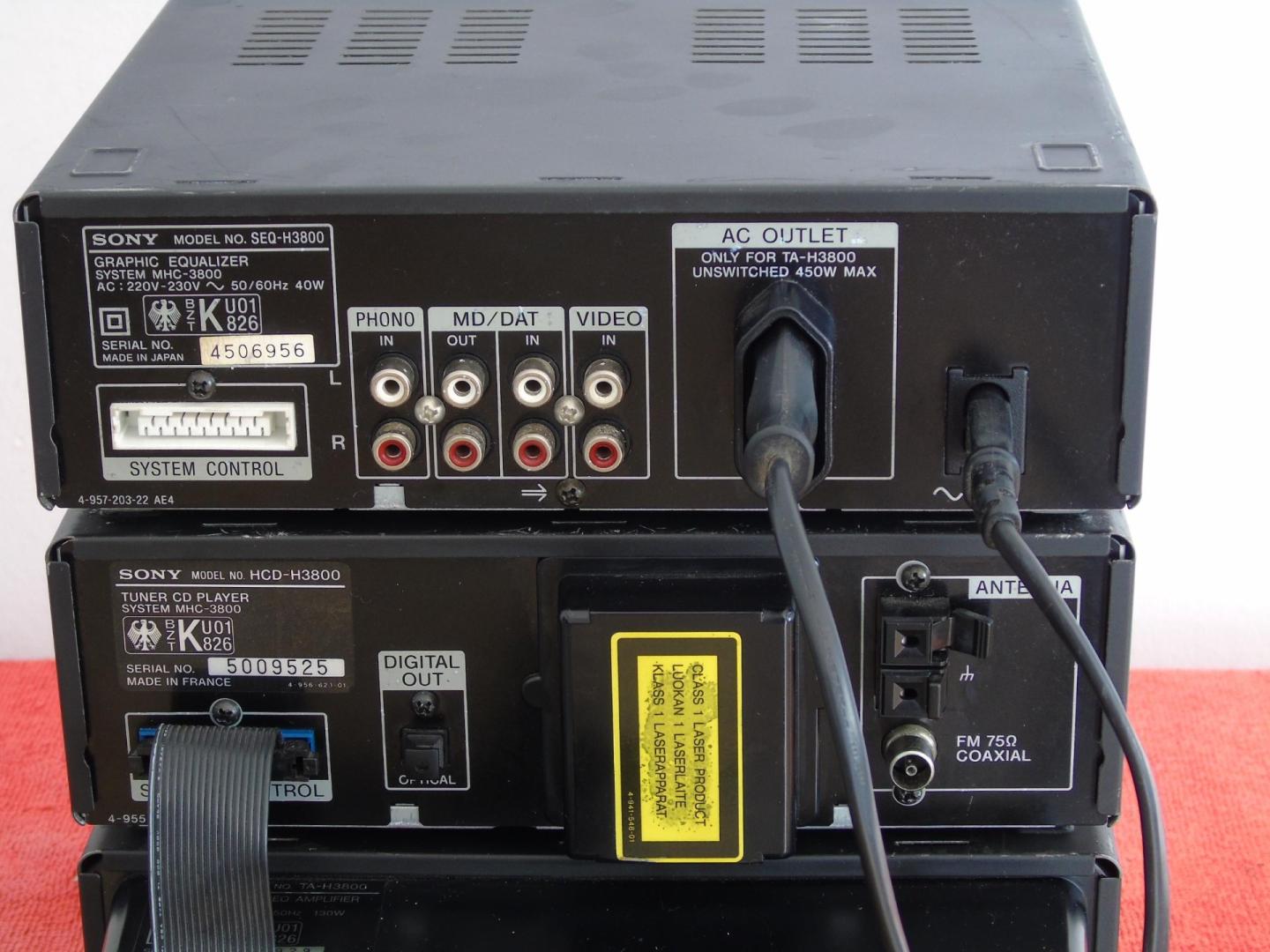 Wzmacniacz korektor graficzny i radio Sony MHC-3800. DOSTAWA
