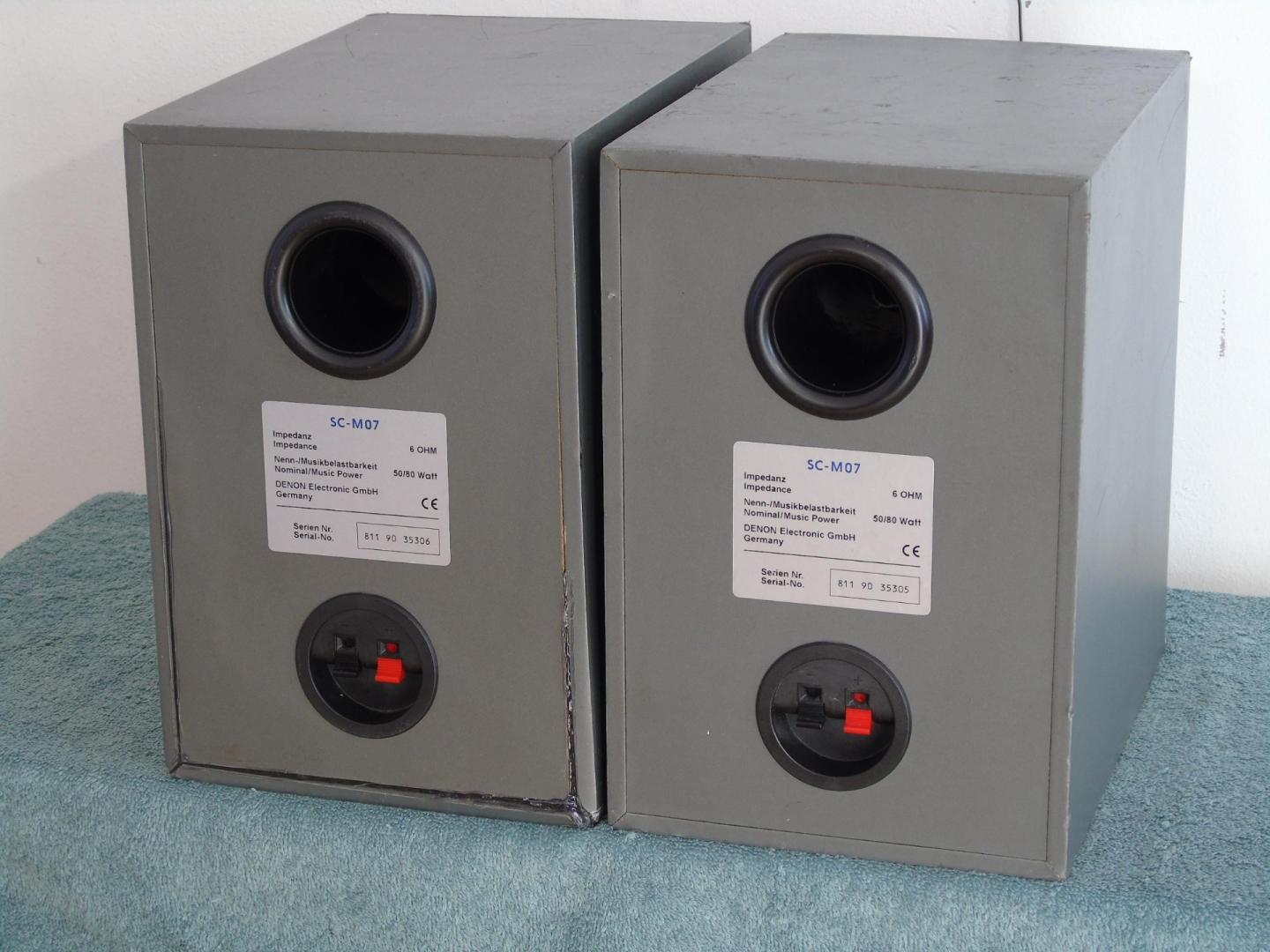 kolumny denon sc-m07 sprawne. dostawa