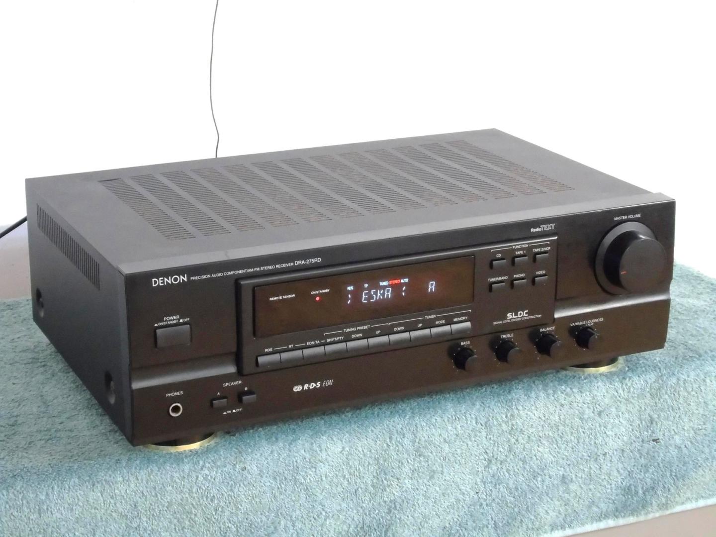 amplituner denon dra-275 rd sprawny i ładny. dostawa.