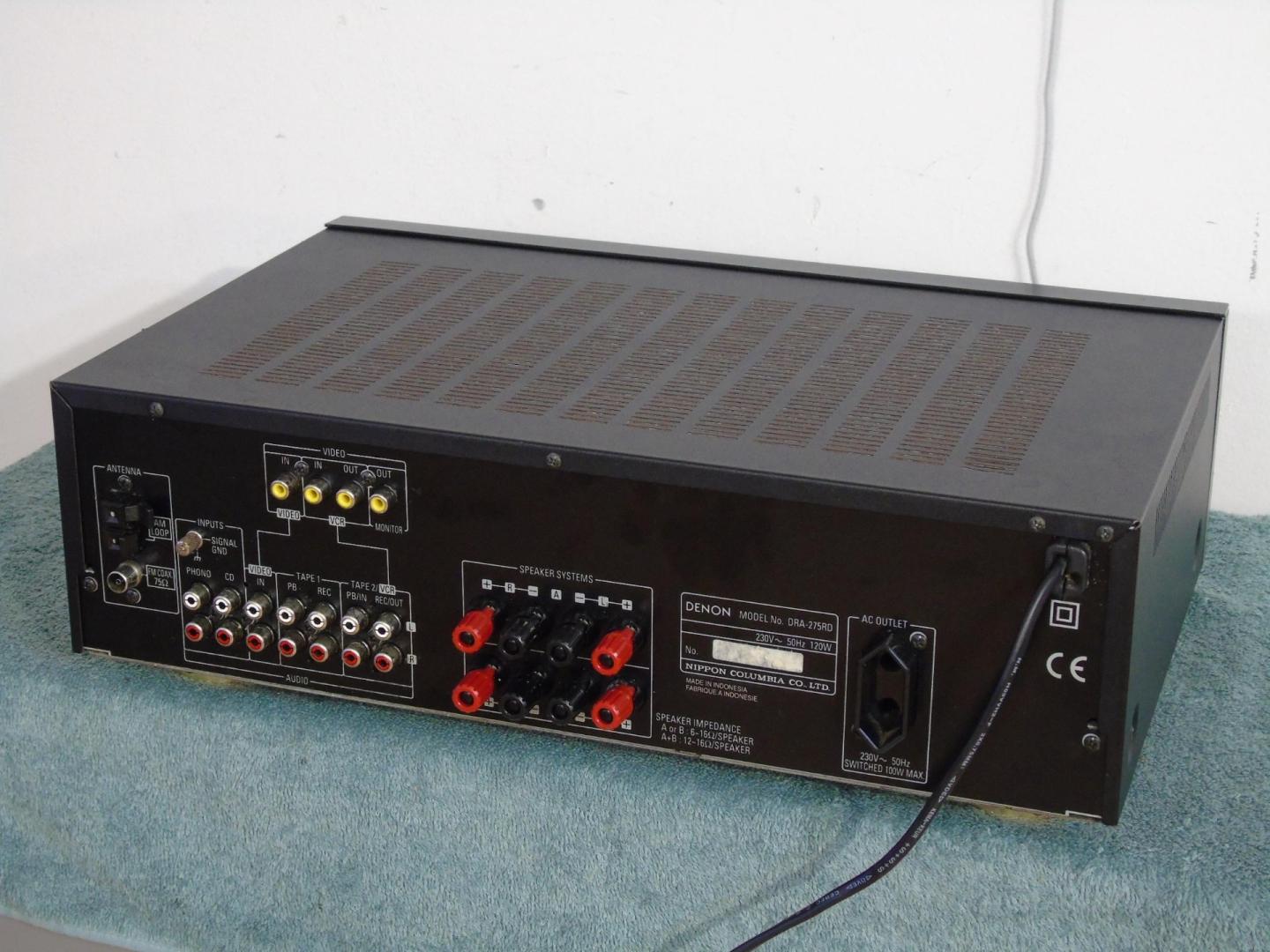 amplituner denon dra-275 rd sprawny i ładny. dostawa.