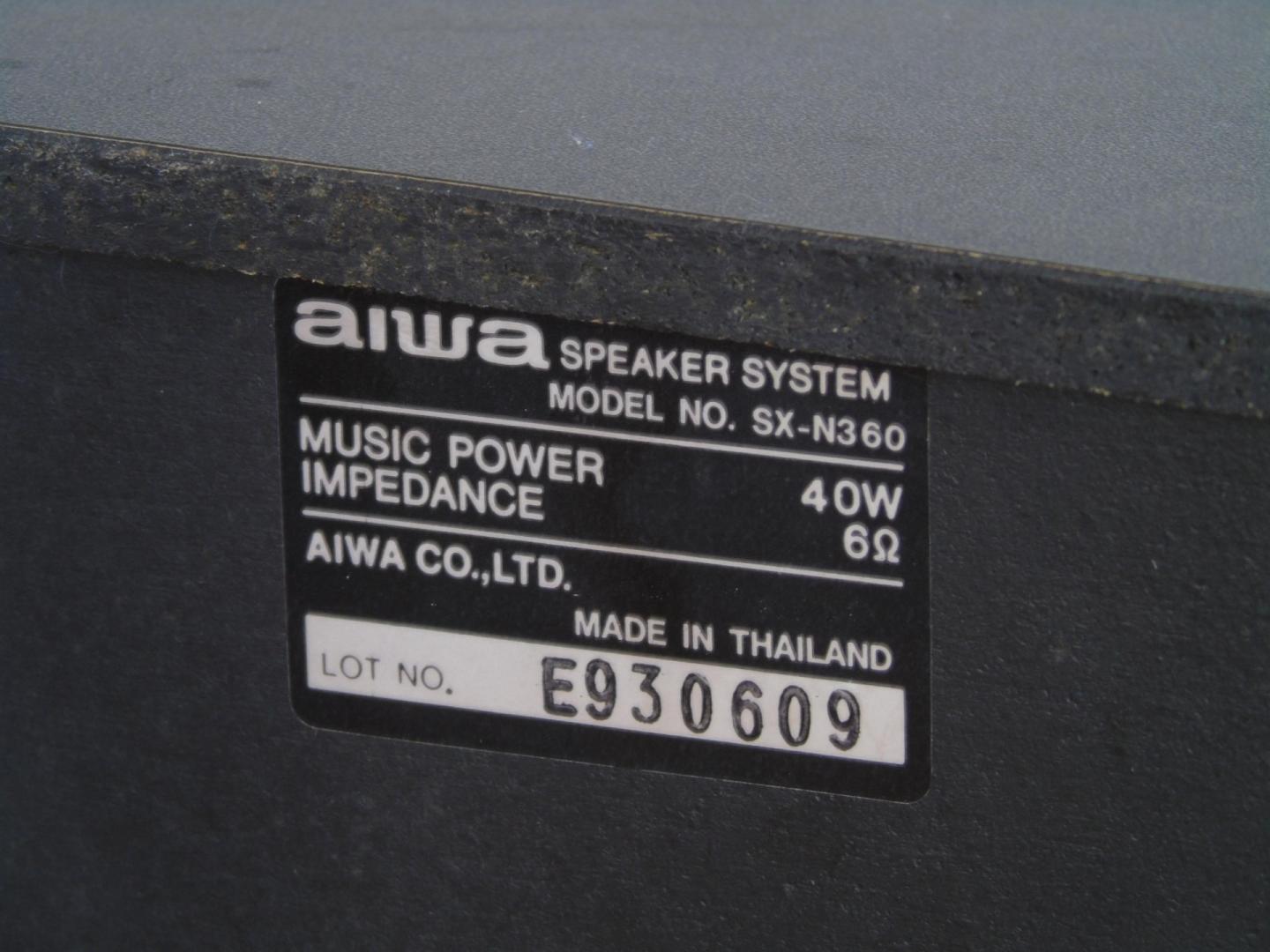 kolumny aiwa sx-n360 ładne i sprawne. wysyłka.