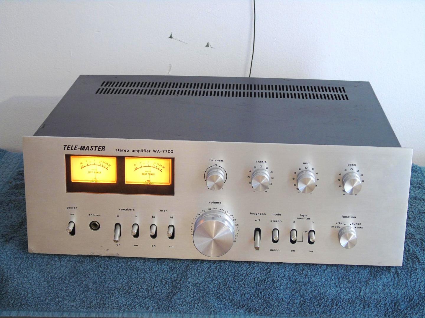 wzmacniacz tele-master wa-7700 vintage. dostawa