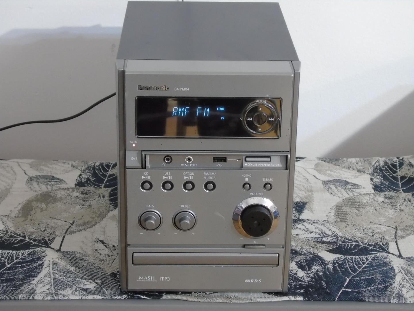 wieża panasonic sa-pmx4 usb mp3 rds cd aux dostawa