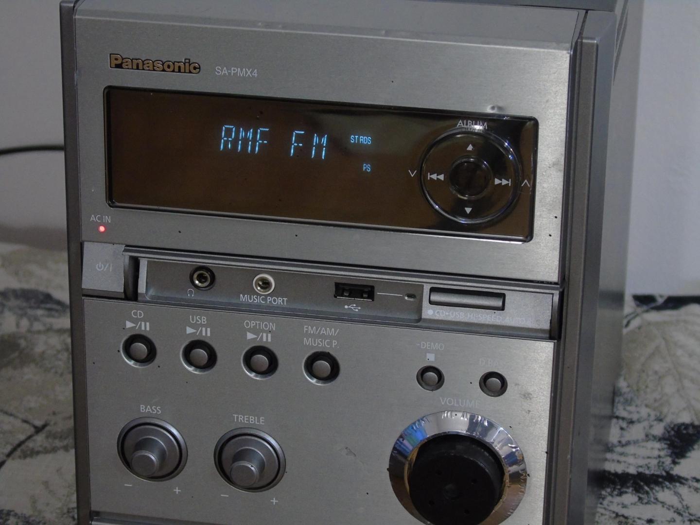 wieża panasonic sa-pmx4 usb mp3 rds cd aux dostawa