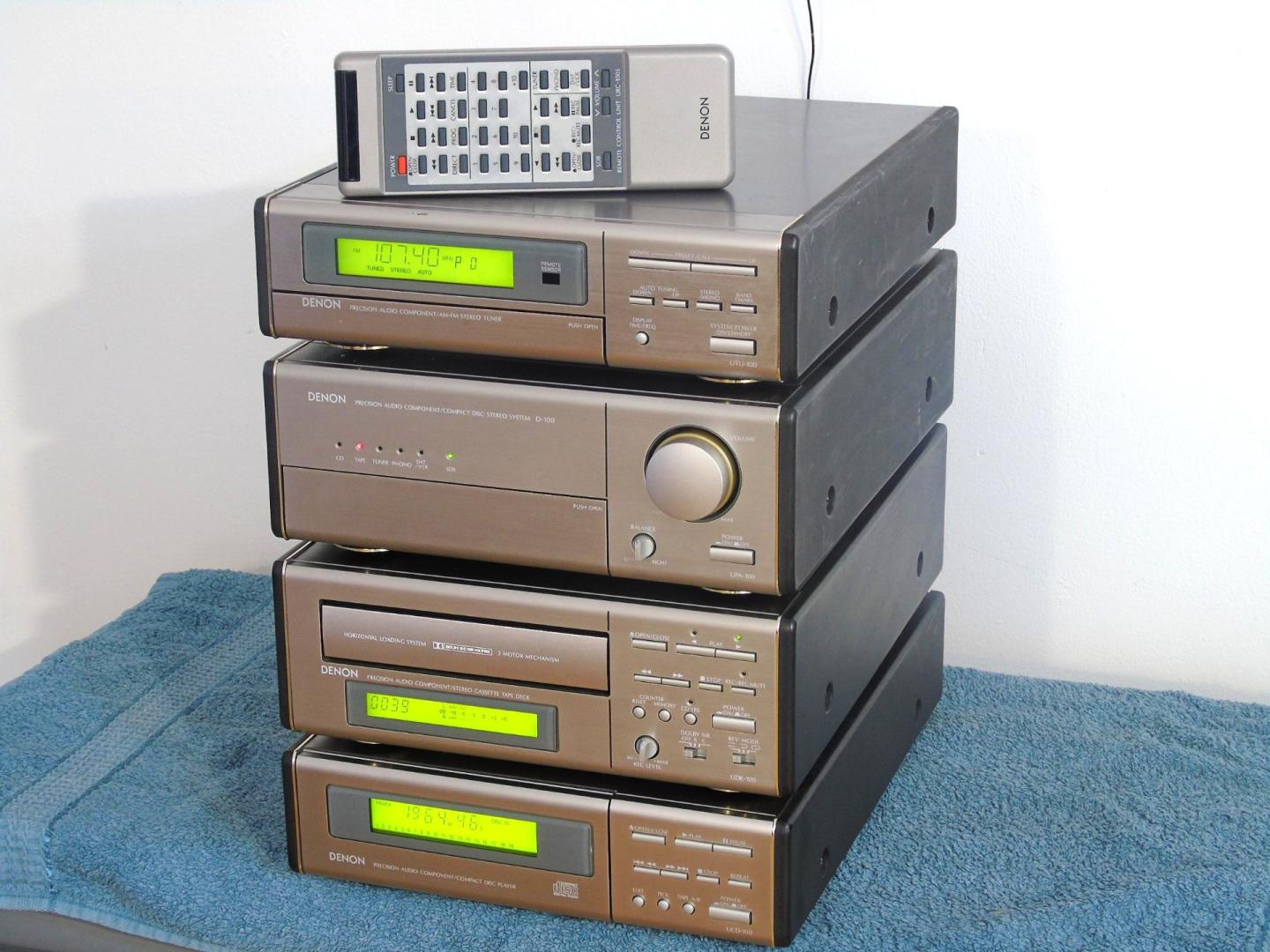 wieża denon pilot wzmacniacz radio cd mag aux phono. dostawa