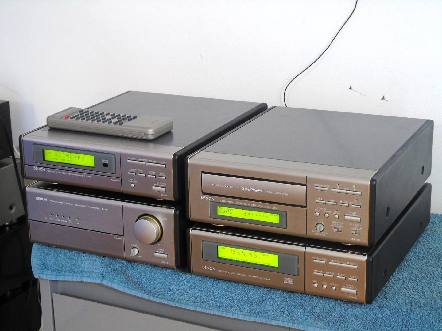 wieża denon pilot wzmacniacz radio cd mag aux phono. dostawa