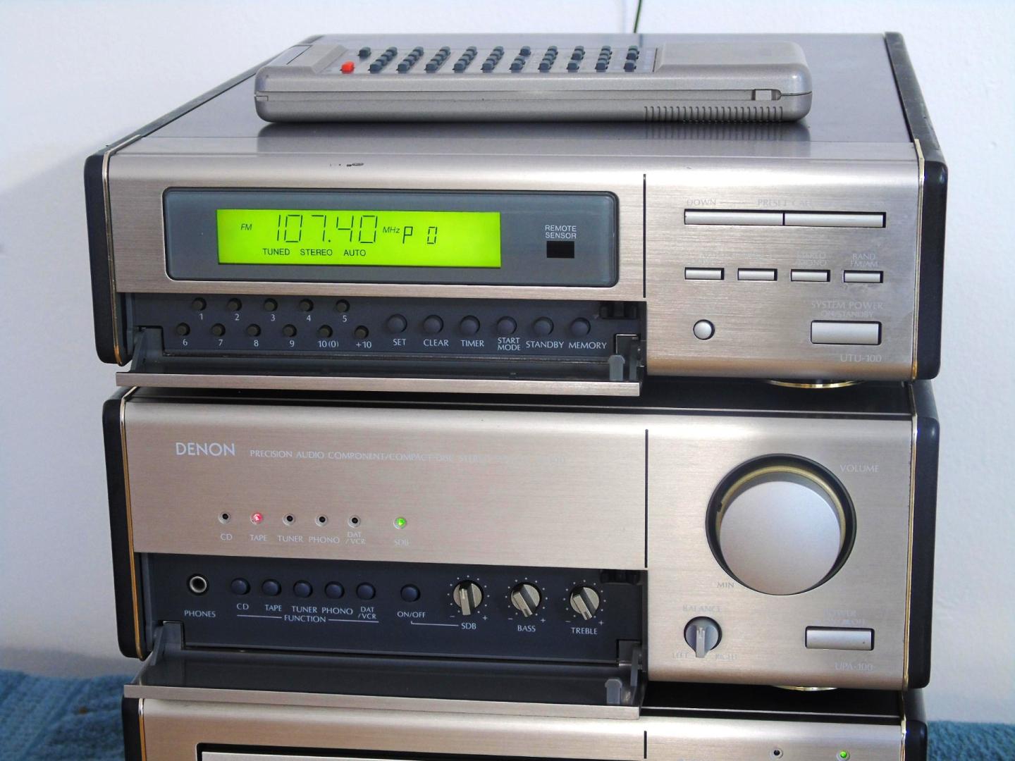 wieża denon pilot wzmacniacz radio cd mag aux phono. dostawa