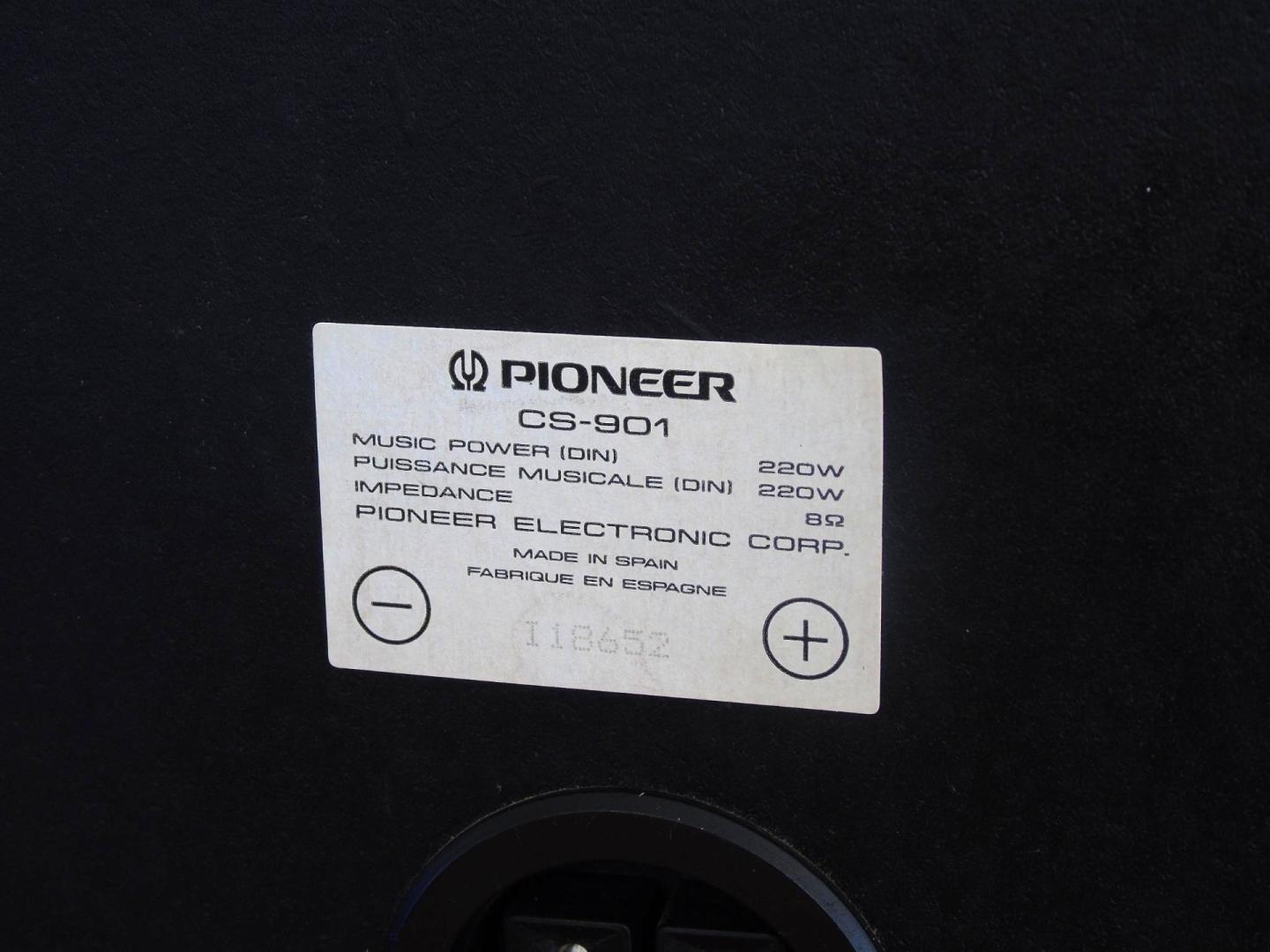 kol. pioneer cs-901 spr. bas 30 cm. dostawa.