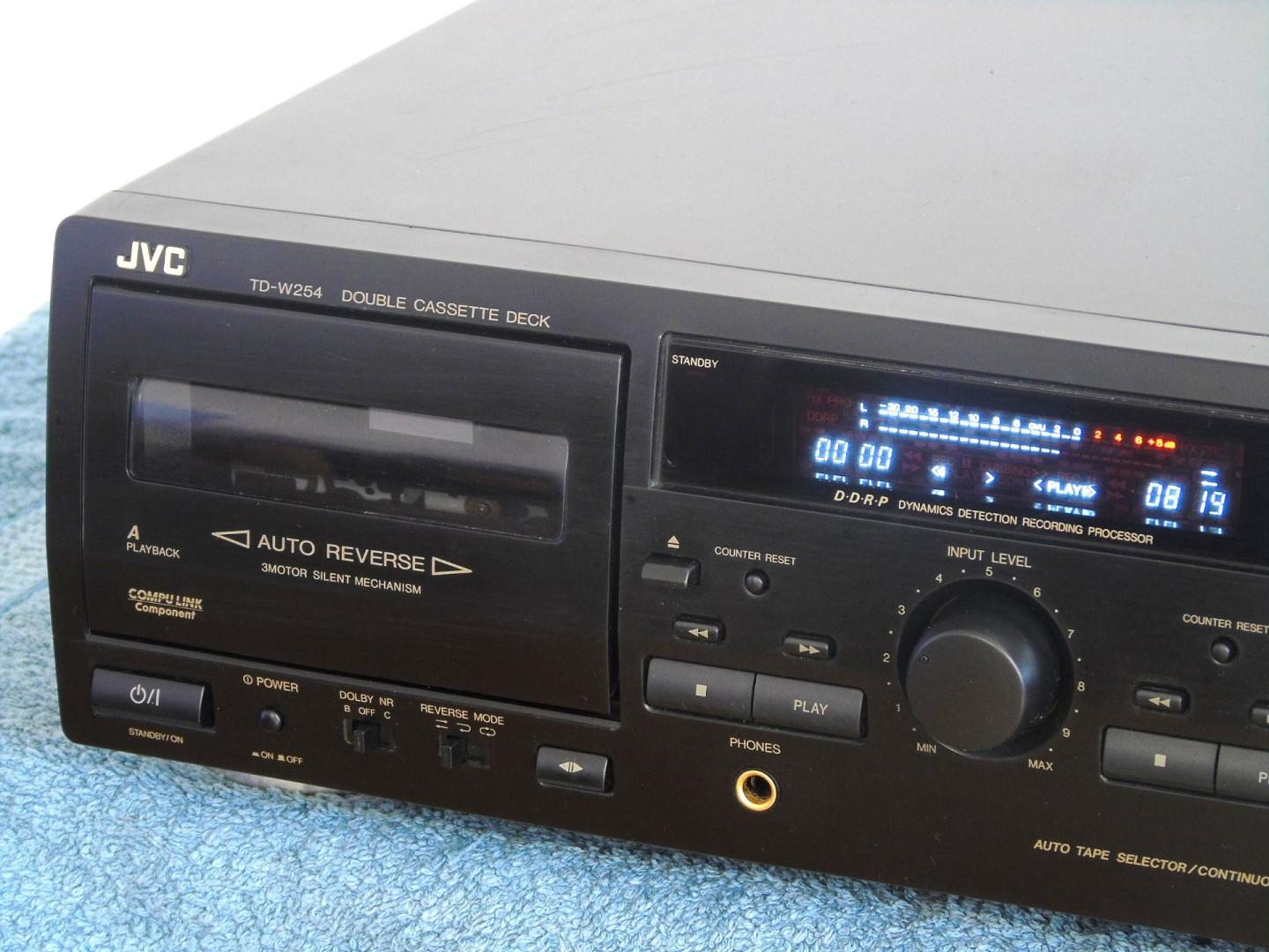 magnetofon jvc td-w254 ładny. dostawa.