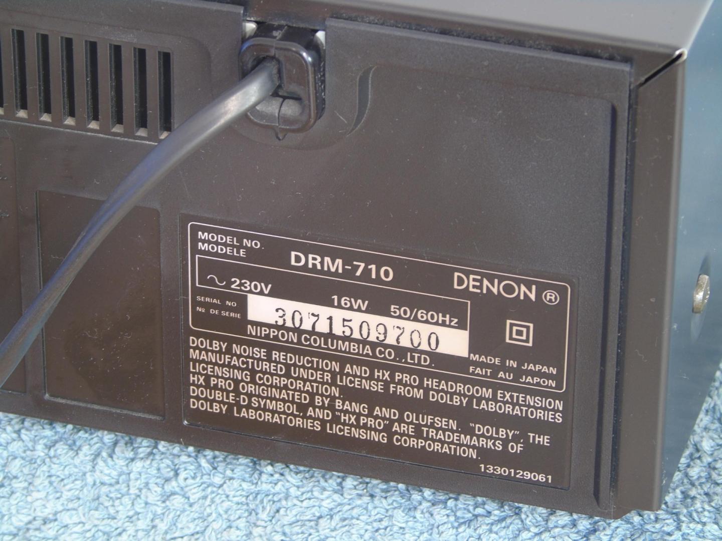 magnetofon denon drm-710 3 głowice . dostawa.