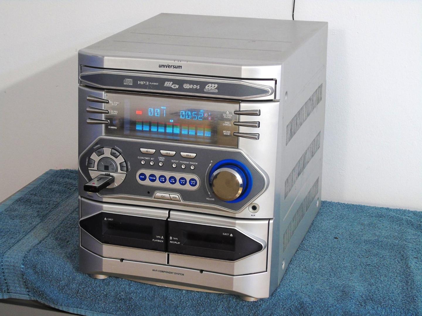 wieża universum usb mp3 rds cd aux dostawa