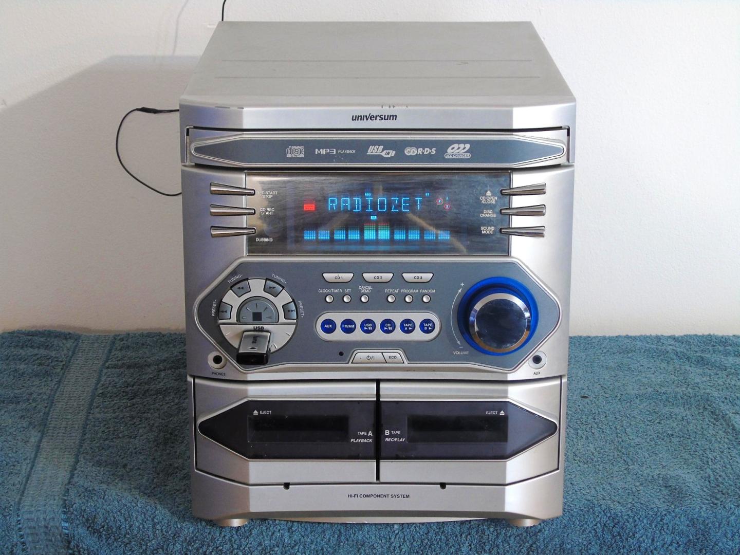 wieża universum usb mp3 rds cd aux dostawa