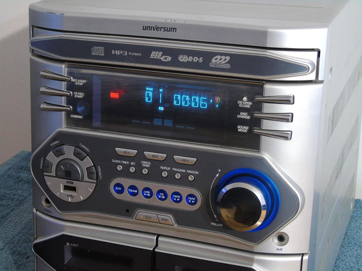 wieża universum usb mp3 rds cd aux dostawa